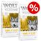 2 x 12 kg Wolf of Wilderness Trockenfutter - getreidefrei gemischtes Paket: Green Fields + Wild Hills