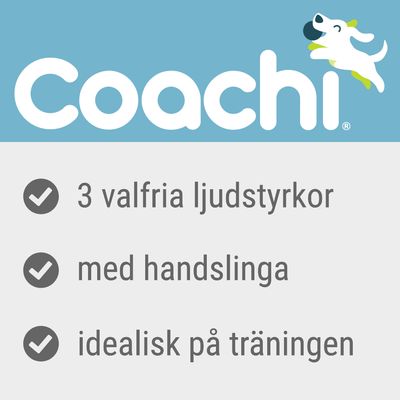 Coachi. 3 valfria ljudstyrkor, med handslinga, idealisk på träningen.