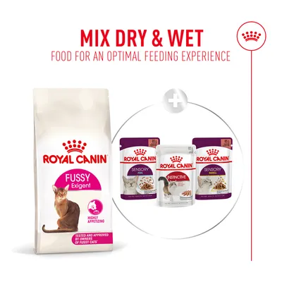 10+2 kg gratis! 12 kg Royal Canin Fussy Exigent, hrană uscată pentru pisici  - Fussy Exigent 10 + 2 kg gratis! Total: 12 kg