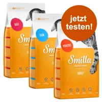 Probierpaket: 3 x 1 kg Smilla Trockenfutter - Adult Classic Geflügel + Fisch + Rind