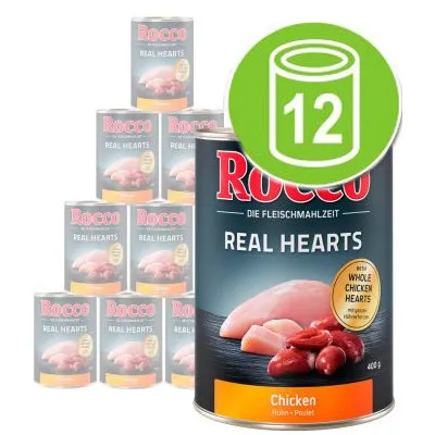 Økonomipakke Rocco Real Hearts 12 x 400 g
