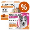 Pack antiparasitarios: pipetas Frontline + comprimidos Frontpro para perros Pipetas 20-40 kg + comprimidos 25-50 kg