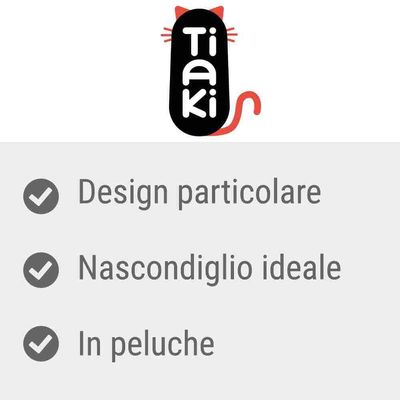 Tiaki. Design particolare, nascondiglio ideale, in peluche.