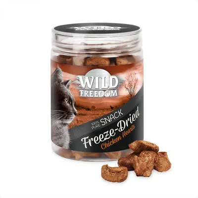 Wild Freedom Freeze-Dried Snacks Kycklinghjärta - Ekonomipack: 3 x 45 g