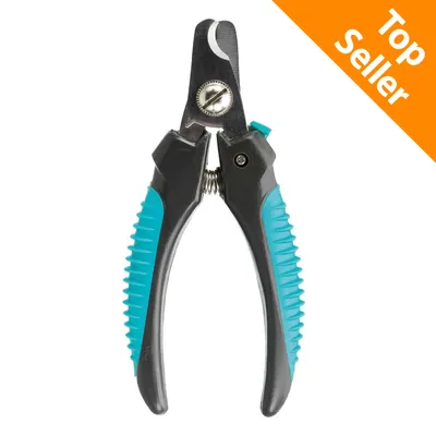 Tagliaartigli in metallo e plastica con impugnatura ergonomica, etichetta arancione in alto a destra con testo 'Top Seller' in inglese.