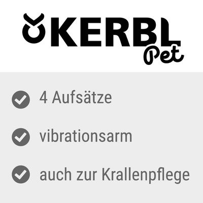 Kerbl Pet batteridrevet multitrimmer 4in1