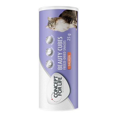 Concept for Life Beauty Cubes snacks liofilizados para gatos 3 x 25 g