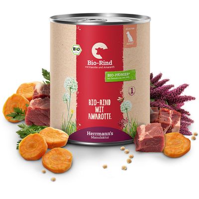 Herrmann's Bio-Menù / Menù Sensitive 6 x 800 g umido cane