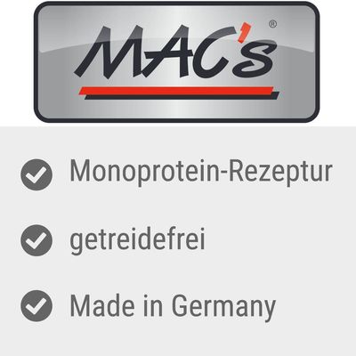 MAC's. Monoprotein-Rezeptur, getreidefrei, Made in Germany.