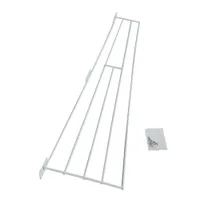 Grille de protection pour fenêtre à soufflet, blanche - version 4 : kit complet sur le dessus et sur les côtés (3 fixations)