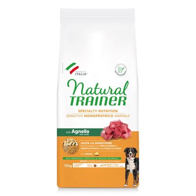 Natural Trainer Sensitive Adult Medium & Maxi, jagnięcina 12 kg