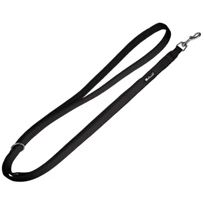 Petlando Mesh smycz 3 m, czarna - Rozmiar M: 300 cm długości, 20 mm szerokości