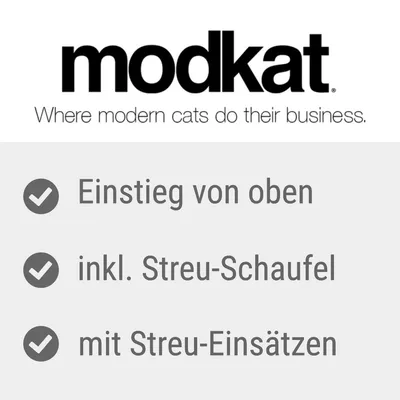 modkat. Einstieg von oben, inkl. Streu-Schaufel, mit Streu-Einsätzen.