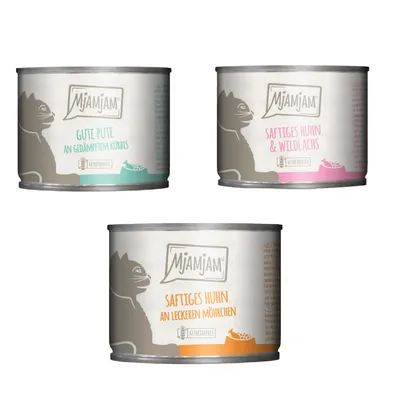Kombi-Paket MjAMjAM 36 x 200 g - Mixpaket 2 (3 Sorten)