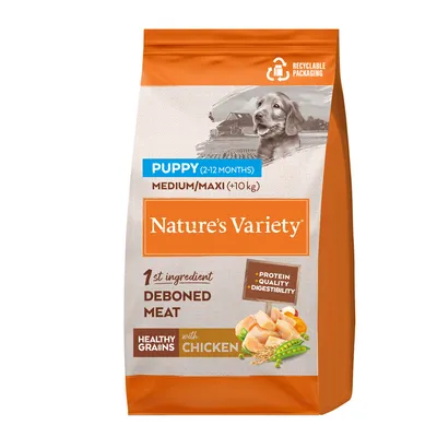 Nature's Variety Healthy Grains Puppy Medium/Maxi kylling Nature's Variety Healthy Grains Puppy Medium/Maxi kylling