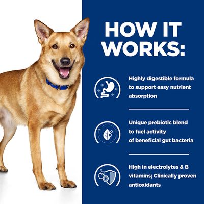 Explanation: easily digestible recipe for nutrient absorption, unique prebiotic blend for gut bacteria, high content of electrolytes and B vitamins, clinically proven antioxidants.