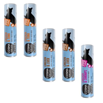 Cosma Snackies DUO 2 in 1 Saver Pack Mixed Pack: 3 flavours (131g)