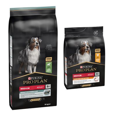 14 + 3 kg gratis! 14kg Purina Pro Plan hrană uscată pentru câini Miel & Orez  14 kg + 3 kg