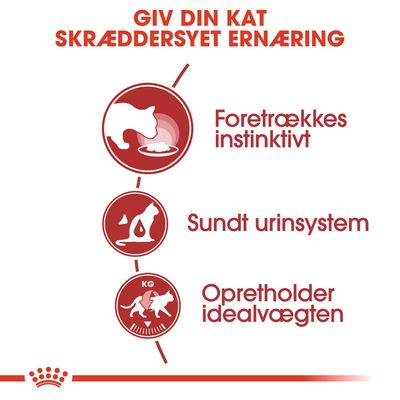 GIV DIN KAT SKRÆDDERSYET ERNÆRING. Foretrækkes instinktivt. Sundt urinsystem. Opretholder idealvægten.