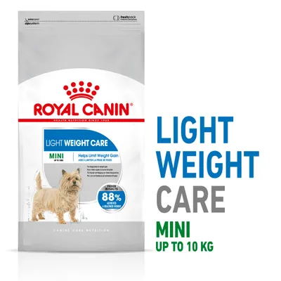 Light Weight Care Mini up to 10 kg. Helps limit weight gain. Proven results: 88% achieved a healthier weight.