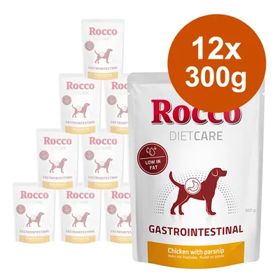 Rocco Diet Care Gastrointestinal, 12x300g, pui cu păstârnac, conținut scăzut de grăsimi.