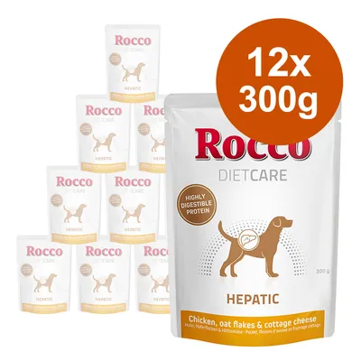 Rocco Diet Care Hepatic Pouches - Chicken with Oat Flakes & Cottage Cheese - 6 x 300g