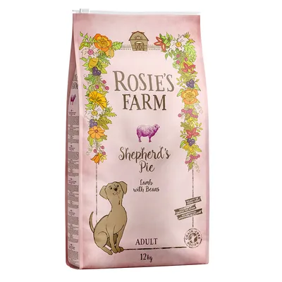 Rosie's Farm Shepherd's Pie Adult, Lamm mit Bohnen, 12kg. Getreidefreie Rezeptur mit Vitaminen und Aminosäuren.