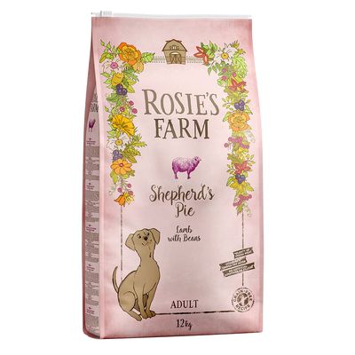 Rosie's Farm – jagnjetina s sladkim krompirjem in fižolom Varčno pakiranje: 2 x 12 kg