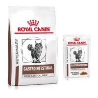 Pack nutrición mixta: pienso + sobres Royal Canin Veterinary - Gastro Intestinal Moderate Calorie (4 kg + 12 sobres)
