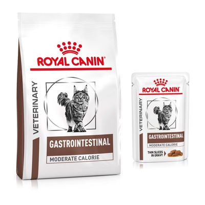 Royal Canin Veterinary Feline Mixpaket Gastrointestinal Moderate Calorie (4 kg + 12 x 85 g)