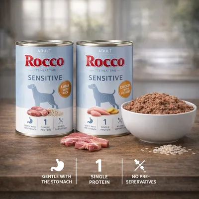 Rocco Sensitive 24 x 400 g - Pack Ahorro - Nueva receta: Vacuno con zanahoria