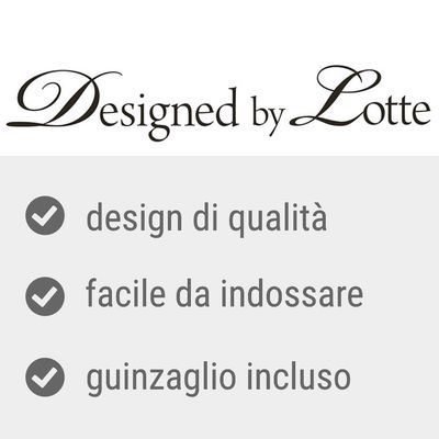 Designed by Lotte, design di qualità, facile da indossare, guinzaglio incluso