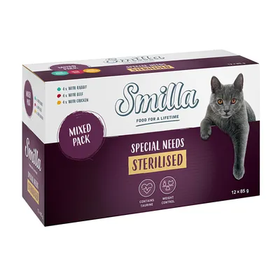 Smilla Sterilised Blandet pakke portionsposer - 24 x 85 g