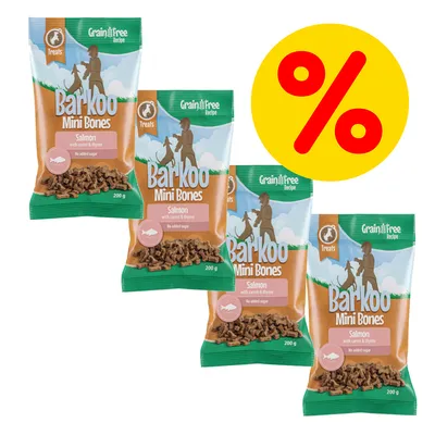 Sparepakke: 4 x 200 g Barkoo Mini Bones (semi-moist) - KORNFRI Sparepakke: 4 x 200 g Barkoo Mini Bones (semi-moist) - KORNFRI