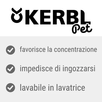 KERBL Pet, favorisce la concentrazione, impedisce di ingozzarsi, lavabile in lavatrice