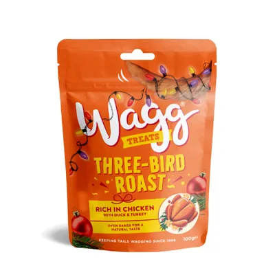 Wagg Three-Bird Roast Treats - 100g