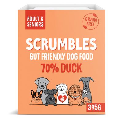 Scrumbles Grain Free Duck Wet Dog Food 7 x 395g