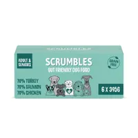 Scrumbles Grain Free Variety Packs Wet Dog Food - Chicken, Salmon, Turkey (6 x 395g)