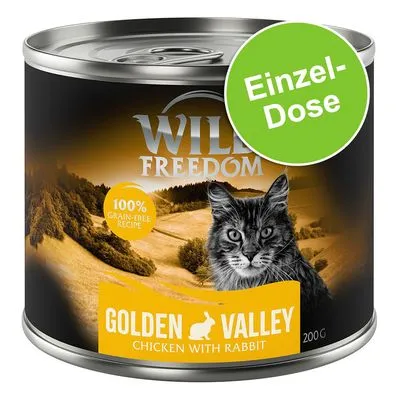 Wild Freedom Enkel Blik 1 x 200 g Kattenvoer  - Golden Valley - Kip & Konijn