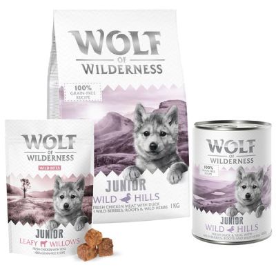Wolf of Wilderness Junior Welpenpaket 3-teiliges Set