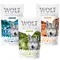 Wolf of Wilderness Mix-Probierpakete - getreidefrei passend dazu "Training" Snacks: Huhn, Huhn & Lachs, Huhn & Lamm (3 x 100 g)