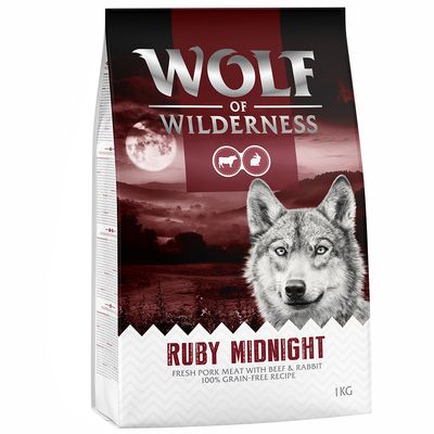 Wolf of Wilderness "Ruby Midnight" - Manzo & Coniglio 1 kg