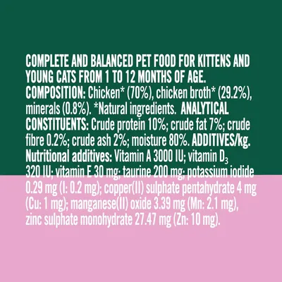 Natures Menu Pâté Cans Kitten - Chicken - 18 x 85g