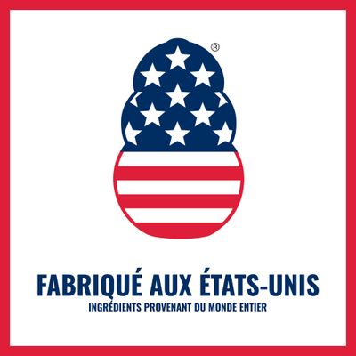 Fabriqué aux États-Unis. Ingrédients provenant du monde entier.
