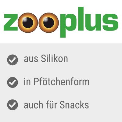 zooplus, aus Silikon, in Pfötchenform, auch für Snacks (texte en allemand)