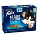 48 x 85g Felix Wet Cat Food - 3 + 1 Free! * - Senior As Good As It Looks Fish Selection in Jelly (48 x 85g)