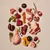 Différents morceaux de viande crue, abats, os, potiron, pomme, baies, gousses de pois et herbes illustrés comme aperçu des ingrédients pour l’alimentation animale. Différents morceaux de viande crue, abats, os, potiron, pomme, baies, gousses de pois et herbes illustrés comme aperçu des ingrédients pour l’alimentation animale.