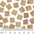 Quadratische, beige Trockenfutterstücke mit Massstab in Zentimetern von 0 bis 7 cm zur Grössenangabe.
