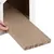 Hand pulls a replaceable scratching mat made of corrugated cardboard from a white housing.