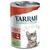 Yarrah BIO-ORGANIC SINCE 1992 Chunks with nettle & tomato, kanaa ja nautaa. BIO ORGANIC -merkki. Kuvassa harmaa kissa. Purkin koko 405 g.